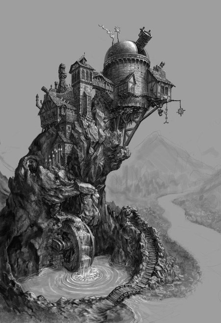 Замок дракулы арт