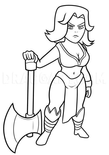 Раскраска клеш рояль