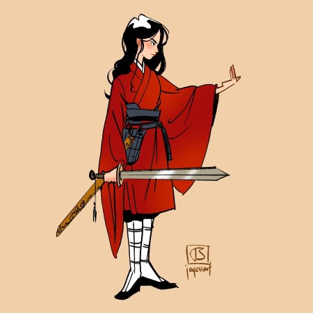 Рисунок самурай