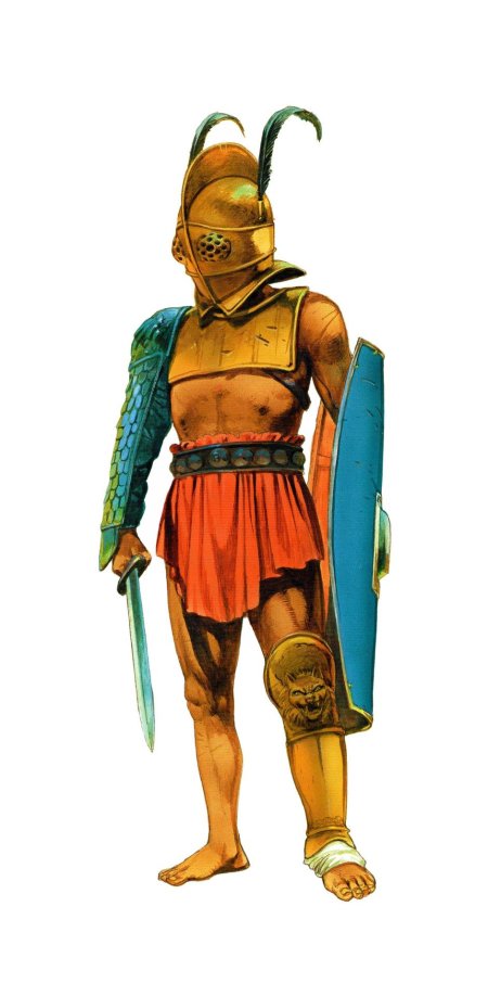 Римский гладиатор самнит