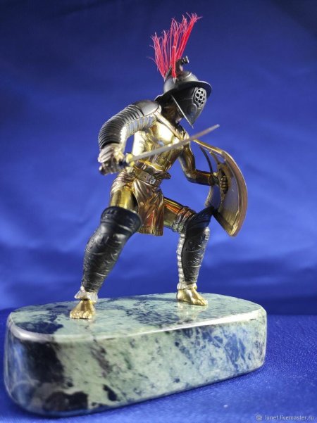 Оловянный солдатик римский гладиатор мурмиллон