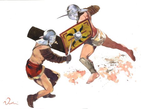 Бои гладиаторов в древнем риме