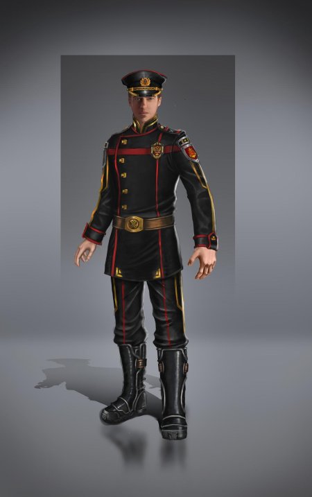 Офицер дизельпанк арт