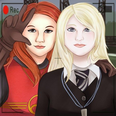 Полумна лавгуд и джинни уизли арты