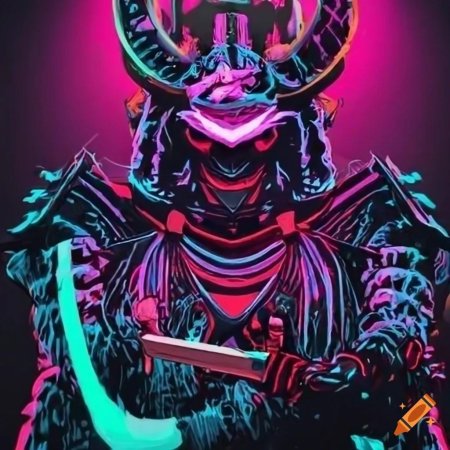 Самурай неон