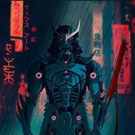 Арт ронин самурай cyberpunk