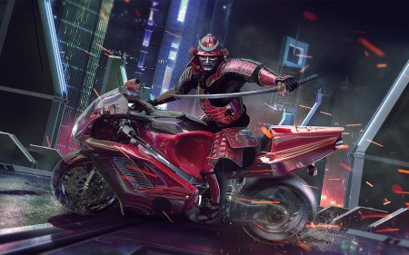 Мотоцикл акира cyberpunk