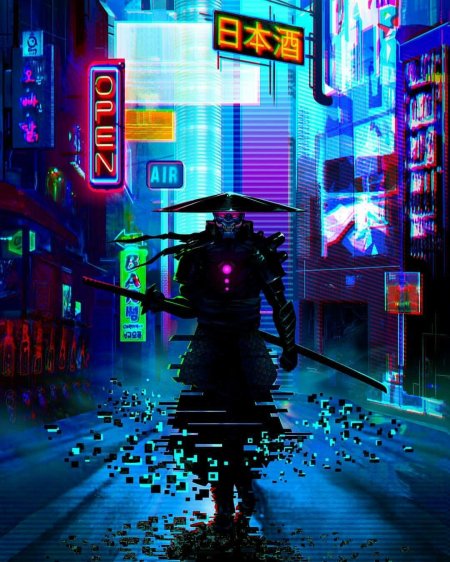 Ронин самурай киберпанк