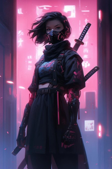 Ронин самурай киберпанк