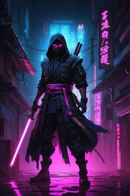 Неон самурай