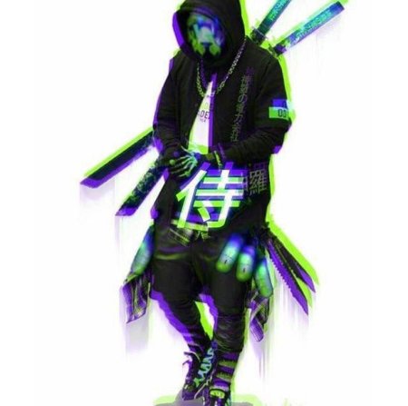 Ниндзя самурай урбан арт