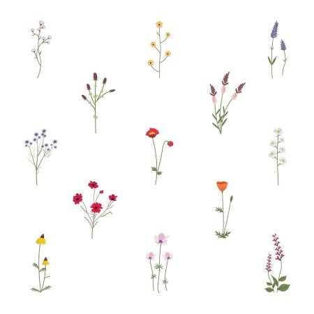 Мелкие цветочки рисунок