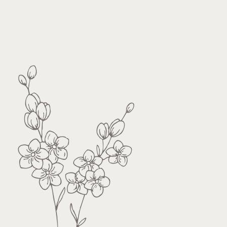 Цветок минимализм рисунок