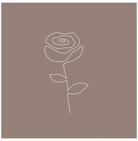 Роза набросок