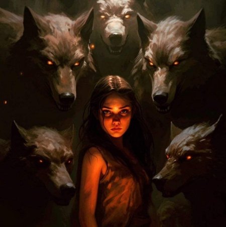 Черный волк фенрир