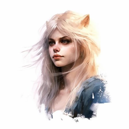 Красивая блондинка