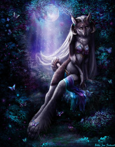 Фурри волк девушка