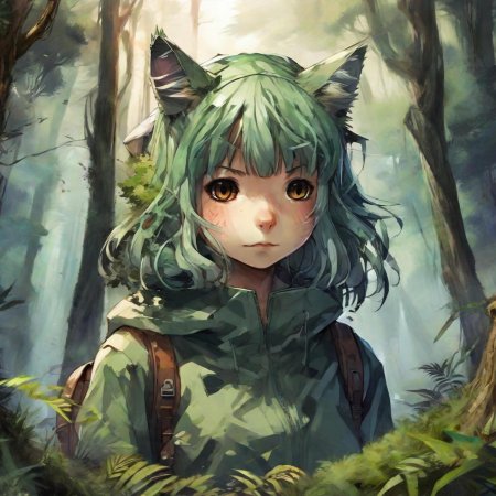 Девушка оборотень аниме