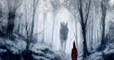 Волк в лесу