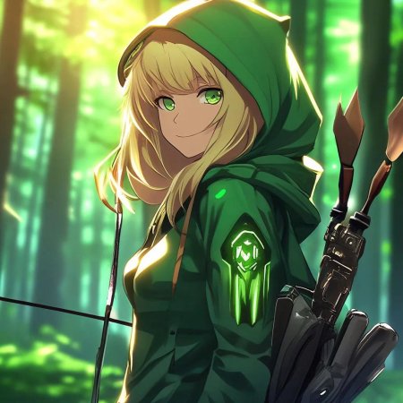 Красивая девушка аниме