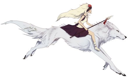 Принцесса мононоке волки