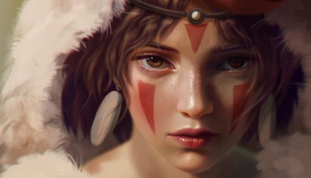 Принцесса мононоке арты