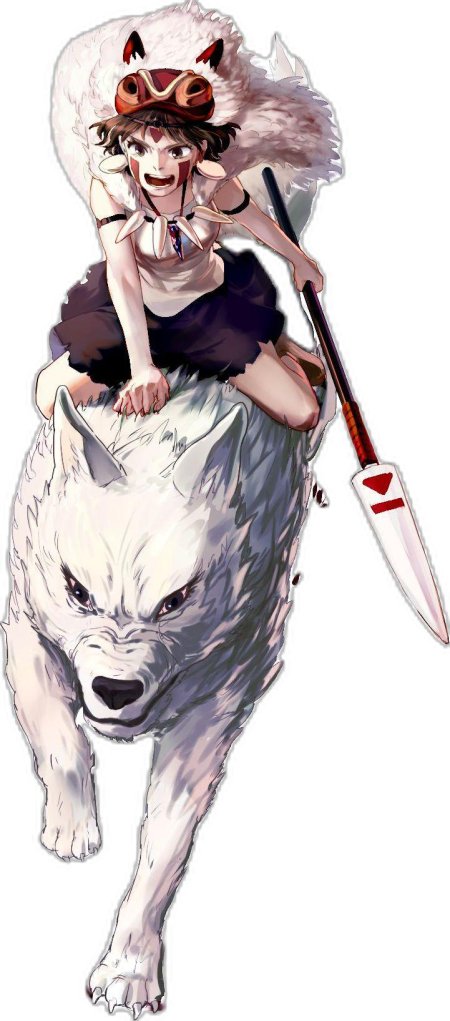 Принцесса мононоке сан арт