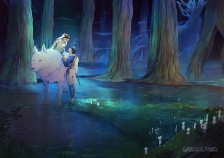 Хаяо миядзаки принцесса мононоке лес