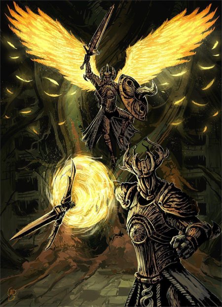 Черный рыцарь дарк соулс арт