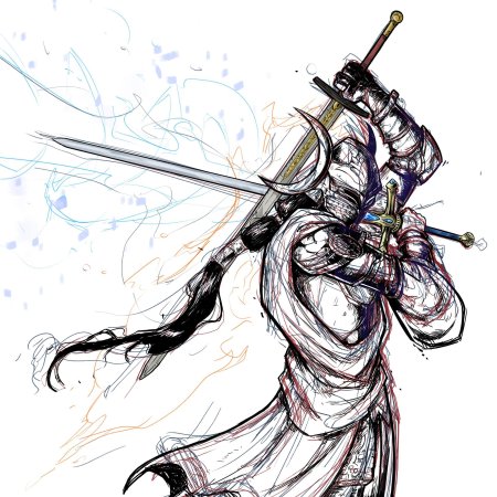 Дарк соулс рыцарь набросок