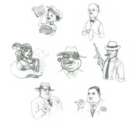 Мафия рисунок