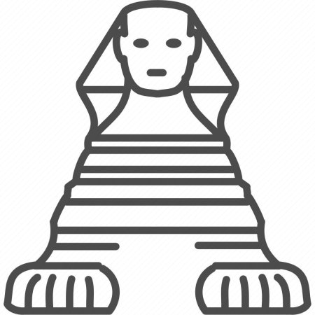 Древний египет сфинкс раскрашенный