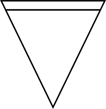 Перевернутый треугольник символ