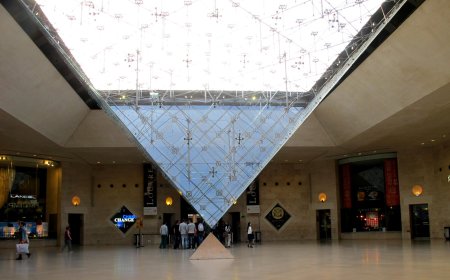 Лувр стеклянная пирамида