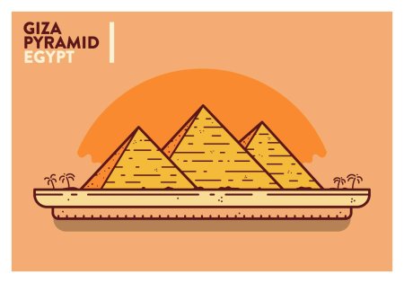 Египетские пирамиды вектор
