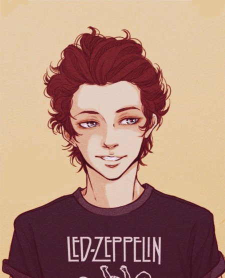 Парень в мультяшном стиле