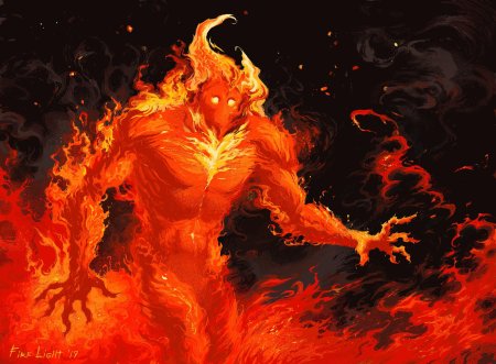 Элементаль огня герои