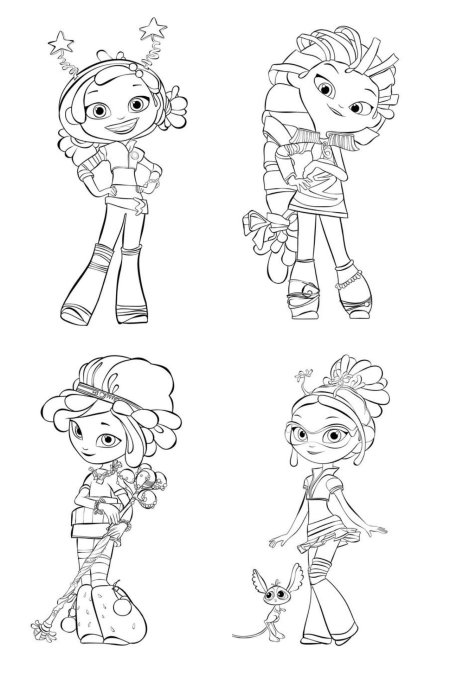 Раскраска сказочный патруль снежка