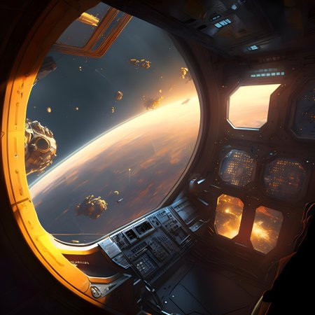 Пилот космического корабля арт