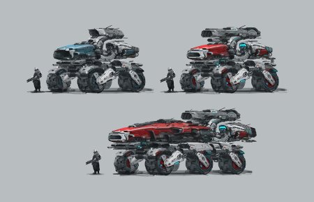 Futuristic vehicles