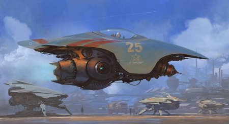 Космический корабль арт дизельпанк