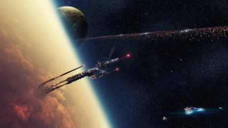 Космические корабли в космосе