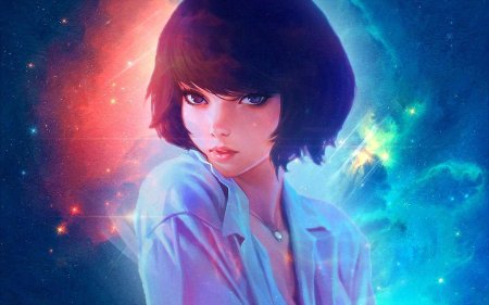 Брюнетка с короткими волосами