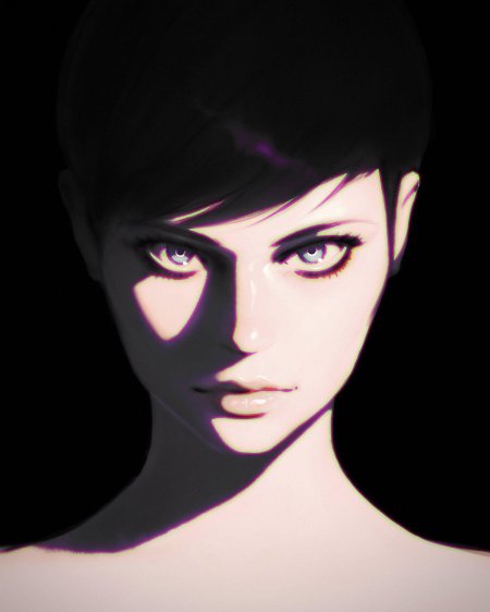 Девушка с короткой стрижкой