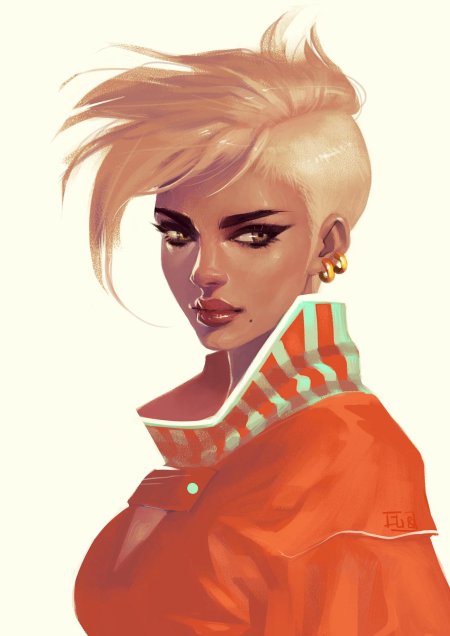 Персонажи с выбритыми висками