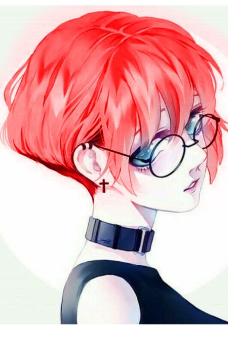 Девушка в очках мультяшная