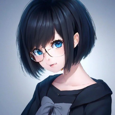 Аниме девочка с каре