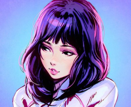 Арт девушка с каре