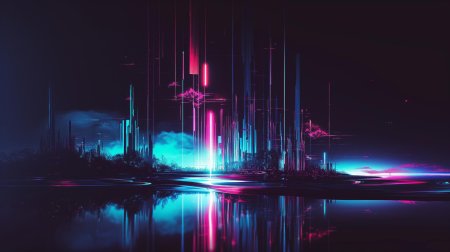 Абстракция неон