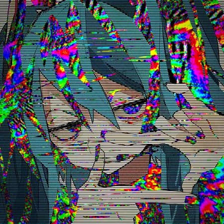 Glitchcore aesthetic аниме